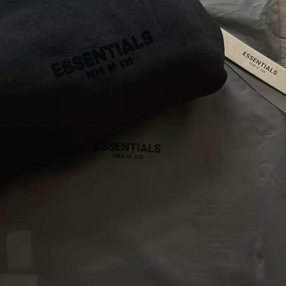 Black Men's Essentials Hoodie